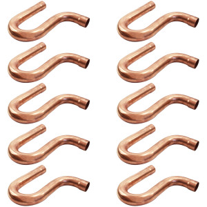 Appli Parts AP-PT012B10 1/2 pulg Trampa Sifon de Aceite CxC Soldable de Cobre para conexiones en sistemas de Refrigeracion, Aire Acondicionado y Plomeria con tuberia ACR y L (10 x Bolsa) Appli Parts AP-PT012B10 1/2 pulg Trampa Sifon de Aceite CxC Soldable de Cobre para conexiones en sistemas de Refrigeracion, Aire Acondicionado y Plomeria con tuberia ACR y L (10 x Bolsa)