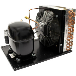 Danfoss LCHC0060RC0091G 1/2HP+, R404,R507 Condensing Unit for Refrigeration, Copper Coil Aluminum Fins LBP 230/1/60 (V/Ph/Hz) 1 Fan with Reciprocating Compressor SC15CLX, 114N1676 114N2336