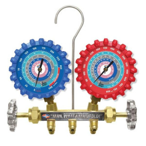 Uniweld A2LM Manometro R-32/R-454B/R-448A/R-410A Fahrenheit psi, Sin Mangueras
 Uniweld A2LM Manometro R-32/R-454B/R-448A/R-410A Fahrenheit psi, Sin Mangueras