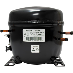 Embraco FFI12HBX 1/3+ HP Compresor, LMHBP, R134a, 115 V, 60 Hz