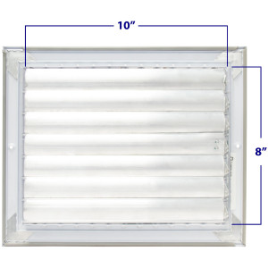 Laminaire L-VM1008 10x8 Difusor de Pared Blanco con Damper ML