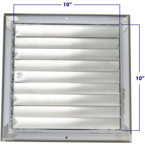 Laminaire L-CCL4M1010 10x10 4-Via, Blanco, Hoja Curva, Difusor de Cielo con Damper ML