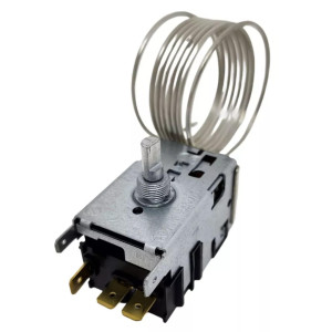 Danfoss 077B7101 Thermostat Bottle Coolers 077B1704L Cold Cut-in +41.0F Cold cut-out +34.7 Warm Cut-in +54.5F Warm Cut-out 49.1F Capillary tube length 47.2in  B0 