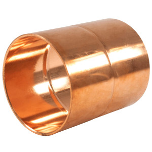 NDL N-1047 Coupling w/roll stop 1-1/8in Copper pipe fittings C x C Sweat connections for refrigeration, air conditioning and plumbing applications ACR 