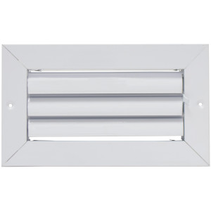 Laminaire L-CL1M0804 8x4 1-Way, White, Curved Blade, Ceiling Diffuser with ML Damper