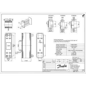 Danfoss 021B2059 Heat Exchanger 7.5 Ton B3-030-70-3.0-Hq 7.5TR