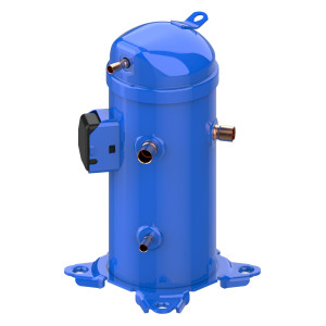 Danfoss HLH061T4LC8 5 tons 61, 000 btu/h R410A Scroll Compressor for Air conditioning 380-415/3/50, 460/3/60 V/Ph/Hz Discharge 1/2 in, Suction 7/8 in, ODF, PVE Oil, Tandem Ready, 121L2486, 121L2483