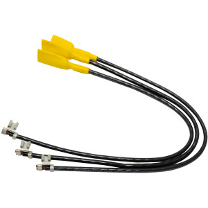 Diversitech CC33 Cable para Compresor, 10 AWG, Conexion a Tope, Conexion Rapida 1/4 pulg Bandera, 12 pulg de largo, 3 piezas