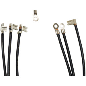 Diversitech CC33-24 Cable para Compresor, 10 AWG, Conneccion a Tope, Coneccion Rapida 1/4 pulg Bandera, 24 pulg de largo, 3 piezas