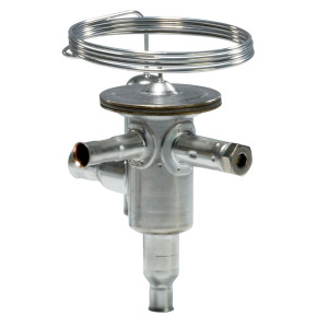 Danfoss 068U3708 2.00 TR Valvula de Expansion de Acero inoxidable, TUBE, R-290, 1/4x3/8 pulg, Soldable, ODF, Ecualizacion Interna, Single-flow, -40 a 10 C
