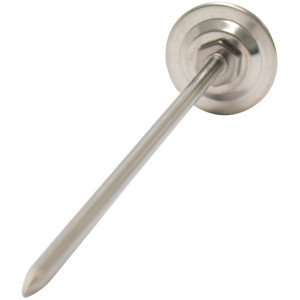 Uniweld 69901 Analog Pocket Thermometer, 1 in Dial, Dual Scale, -40 to 160 F, -40 to 70 C, Stainless Steel Probe, Plastic carrying case with pocket clip