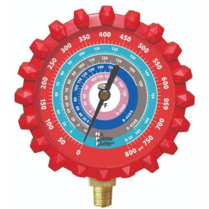 Esfera Manometro G439ND A2L Roja Alta 80mm R-32/R-454B/R-448A/R-410A Psi/ F
 Esfera Manometro G439ND A2L Roja Alta 80mm R-32/R-454B/R-448A/R-410A Psi/ F