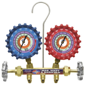 Uniweld QS4L3H Manifold (R-410a/R-22r/R-404a) Psi/ F 3ft Hoses
