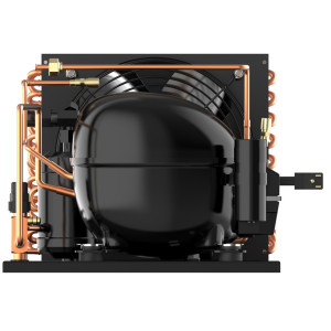 Danfoss UCHC0033RC0029B 1/3HP, R404 Condensing Unit for Refrigeration, Copper Coil Aluminum Fins LMHBP 115/1/60 (V/Ph/Hz) 1 Fan, Reciprocating Compressor NF7CLX, 114N2358