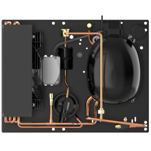 Danfoss UCHC0033RC0029B 1/3HP, R404 Condensing Unit for Refrigeration, Copper Coil Aluminum Fins LMHBP 115/1/60 (V/Ph/Hz) 1 Fan, Reciprocating Compressor NF7CLX, 114N2358