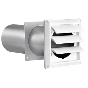 Rejilla De Ventilacion Blanca 3" Lambro Con Tubo 290W Rejilla De Ventilacion Blanca 3" Lambro Con Tubo 290W