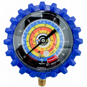 Uniweld G730NSD-5 Esfera de Manometro Azul, Baja, R-600a,R-290,R-1270, 3-1/8 in Uniweld G730NSD-5 Esfera de Manometro Azul, Baja, R-600a,R-290,R-1270, 3-1/8 in