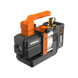 NAVAC Bomba De Vacio 2cfm con bateria 18v, dos etapas, bolso, cargador y aceite. Peso 8.4 lbs con Bateria NP2DLM