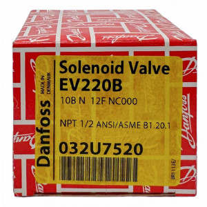 Danfoss 032U7520 Solenoid Valve 1/2 in NPT EV220B 10B NC000 