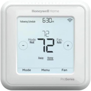 Honeywell TH6320ZW2003  T6 Pro Series Z-Wave Only Progammable, Low Voltage, with up to 3 Heat/2 Cool Heat Pump or 2 Heat/2 Cool Conventional