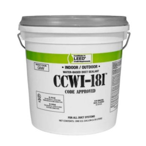 Hardcast 304148 Mastic Gris, Sellador de Ductos en base Agua, Galon CCWI-181