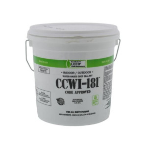 Hardcast 304144 Mastic Blanco, Sellador de Ductos en base Agua, Galon CCWI-181
