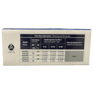 Appli Parts APFD-B163S Filtro Secador 3/8 pulg Bidireccional 163 ODF Soldable Universal para sistemas de Refrigeracion y Aire Acondicionado