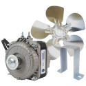 Appli Parts APFM-252E Motor Ventilador 25W Condensador y Evaporador 220V 60Hz 1.0A, Incluye Aspa de Aluminio de 30cm y Base de Montaje, Repuesto Universal para Equipos de Refrigeracion Comercial