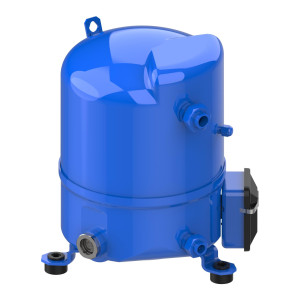 Danfoss MT36JG1QVE 3HP R22, MBP Reciprocating Refrigeration Compressor 208-230/1/60 (V/Ph/Hz), Discharge 1 in V06, Suction 1-1/4 in V09, Rotolock, Mineral Oil,MT36-1V