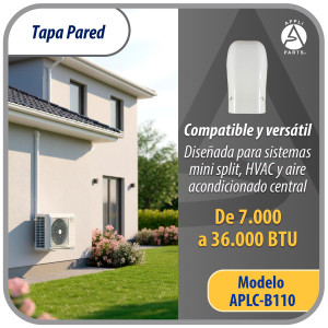 Appli Parts APLC-B110 Cobertor Pared Lineas de Aire Acondicionado Tapa 100mm