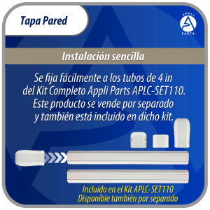 Appli Parts APLC-B110 Cobertor Pared Lineas de Aire Acondicionado Tapa 100mm