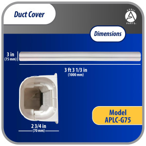 Appli Parts APLC-G75 Duct Cover 3in wide x 39
