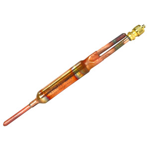 Appli Parts APFD-115S 10 Unidades de Filtro Secador con conexion 1/4 x 1/4 pulg 15 gramos, con valvula de gusanillo, para uso en sistema de refrigeracion y aire acondicionado