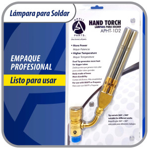 Appli Parts APHT-1D2 Soplete Boquilla de Soldar, Antorcha, Lampara doble para usar con Propano o Mapp para usos en plomeria electricidad refrigeracion aire acondicionado y mas