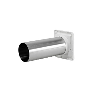Lambro 267W-B White Plastic Louvered Vent 4 inch Replace 267W