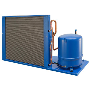 Danfoss OP-HJZ022D39Q Condensing Unit Microchannel Coil 2HP MBP 230V/3Ph/60Hz R134a,R404A,R448A,R449A,R452A,R513A POE Oil 1 Fan with Reciprocating Compressor MTZ22-3 115N0274

