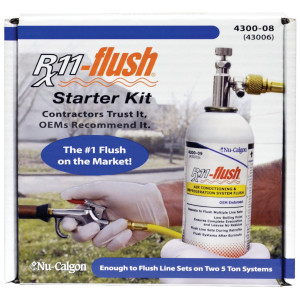Nu-Calgon 4300-08 Rx11-Flush Starter Kit, 1 Lb Can, 1 Hose, 1 Gun, 1 Valve
