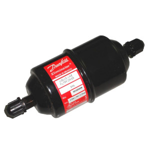 Danfoss 023Z5004 1/4in Liquid Line Refrigerant AC Filter Drier hvac refrigeration Flare 1.5-2.4tons Unidirectional 5-11/16in Long 2-1/4in Wide DCL 082
