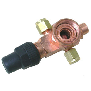 Danfoss 8168026 V03 2-1/4 in Rotolock x 1-5/8 ODF, Service Valve for Compressors