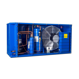 Danfoss OP-HGZ080D40Q Unidad Condensadora Microcanal 7HP MBP 230V/3Ph/60Hz R134a,R404A,R448A,R449A,R452A,R513A Lubricante POE 2 Ventilador Gabinete con Compresor Reciprocante MTZ080-3 115N0359 