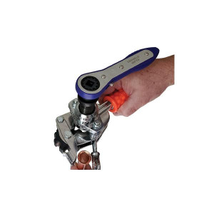 Electric Manual Deluxe Flaring Tool 1/8 3/16 1/4 5/16 3/8 1/2 5/8 3/4 O.D. Uniweld UDFT
Include UDFTW 12 point 3/4 Ratchet Wrench
Replace 70004