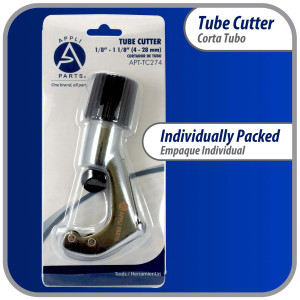 Appli Parts APT-TC274 Corta Tubo para Cobre, Aluminio, Acero, PVC y otros tubos de metal blando desde 1/8 pulg hasta 1-1/8 pulg (4-28 mm) para Profesionales y Bricolaje