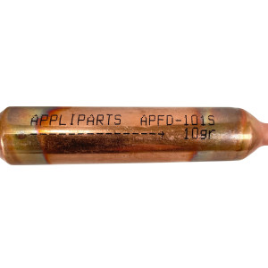 Appli Parts APFD-101S Copper Filter Drier 1/4 x 1/4 in 10g 0.35oz for universal refrigeration and air conditioner applications 