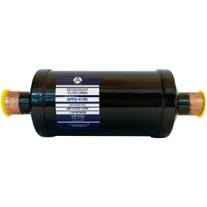 Appli Parts APFD-419S 1-1/8 in Liquid Line Refrigerant AC Filter Drier hvac Refrigeration 419S ODF Sweat Solder connection universal unidirectional 10-1/2 in long 3-3/4 in wide