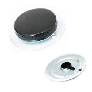 Appli Parts W10077100AP Quemador Estufa Sin Guia con Bisel, remplazo Whirlpool Acros y otro modelos y marcas, Quemador Cocina
