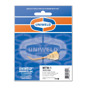  Uniweld MTW-1 Lampara/Boquilla de Soldar Micro 6000 Acetileno tubo de cobre hasta 1/2 pulgada 30551