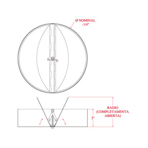 Galvanized Steel Circular Butterfly Damper 12 in CVM12 Vermont