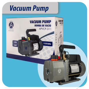 Appli Parts APVCP-311 1/4HP 115V Refrigeration Vacuum Pump 3.0 CFM 1 Stage, 60 Hz, for Heating Air Conditioning and Refrigeration Systems for Home and Auto Applications 