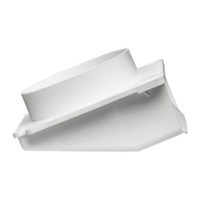 Lambro 143W Plastic Under Eave Vent, 4 inch , White