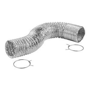 Lambro 495PTC-PL Clothes Dryer Laminated Transition Duct Kit 4 inch X 5 ft 495PTC-R